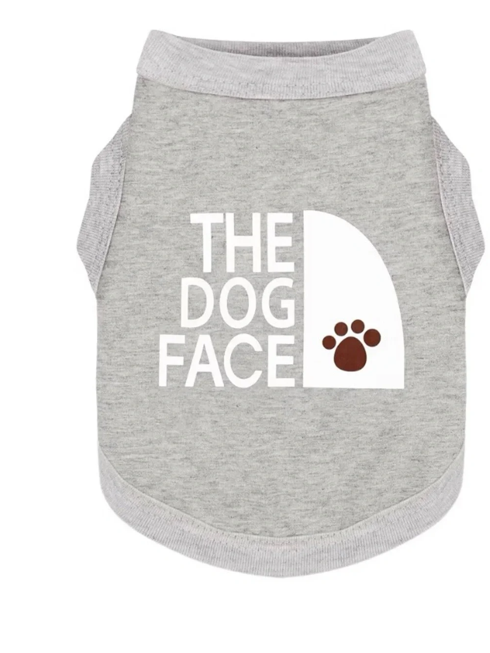 The Dog Face Gray Pet Tank Top - Casual Dog Shirt